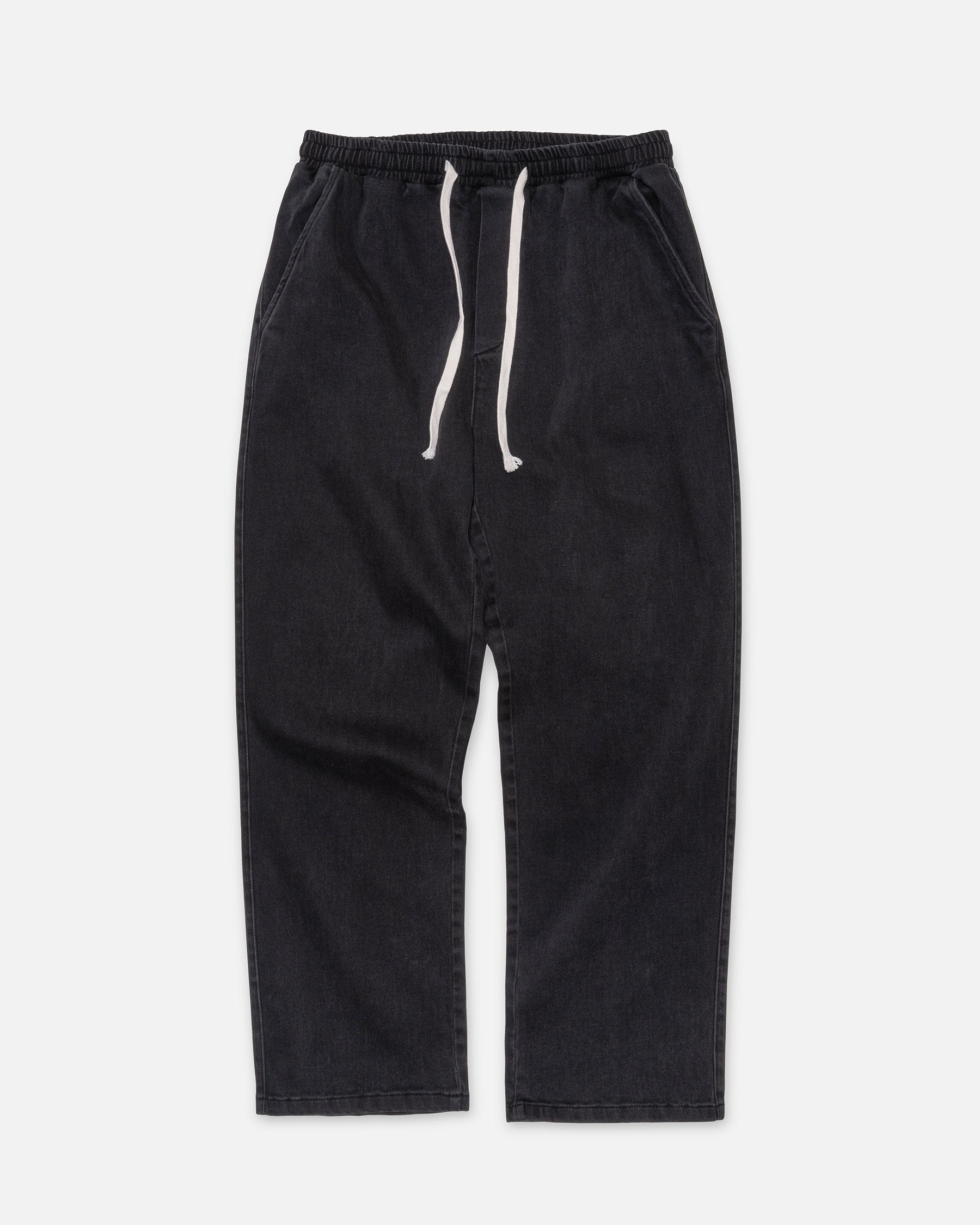 K-LOOSE TROUSERS - BLACK / FRONT